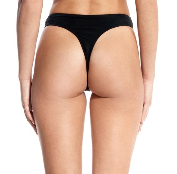 High Waisted Thong Bikini Bottom -  Canada