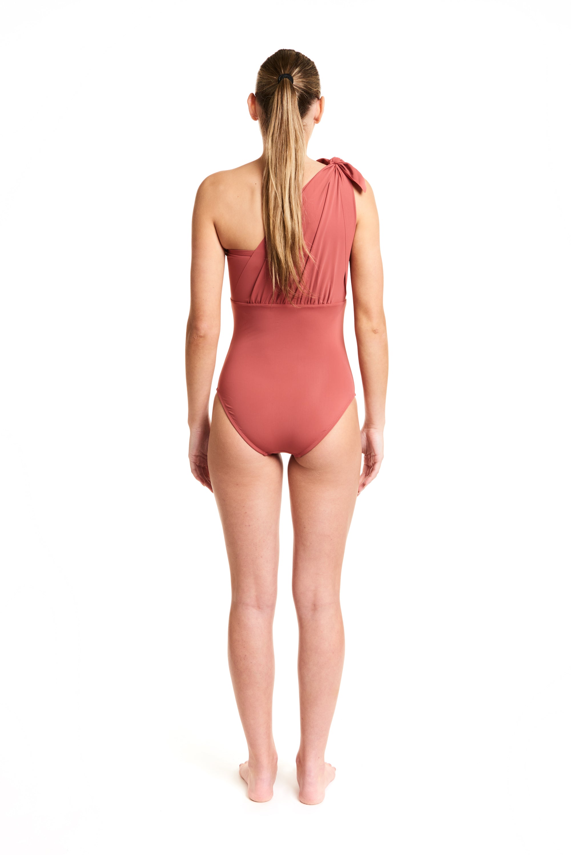 KNOT BANDEAU ONE PIECE - BLUSH